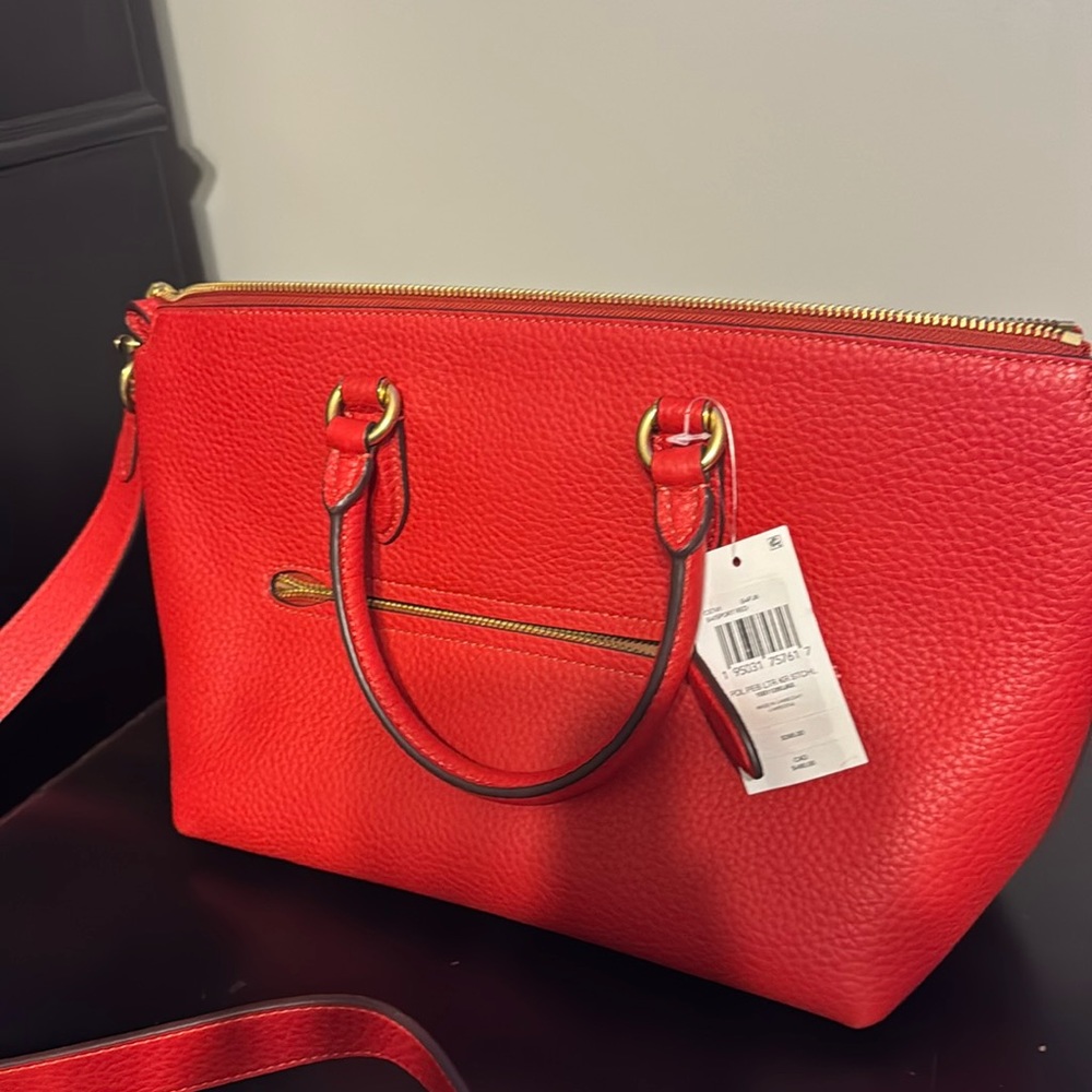 Brand New with Tags Coach Sport Red Satchel